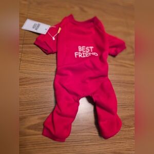 Arrow 'Best Friend' Dog Onesie - Vibrant Red